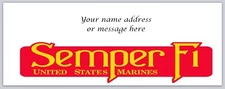 Personalized Address Labels Semper Fi Marines (BO 986)