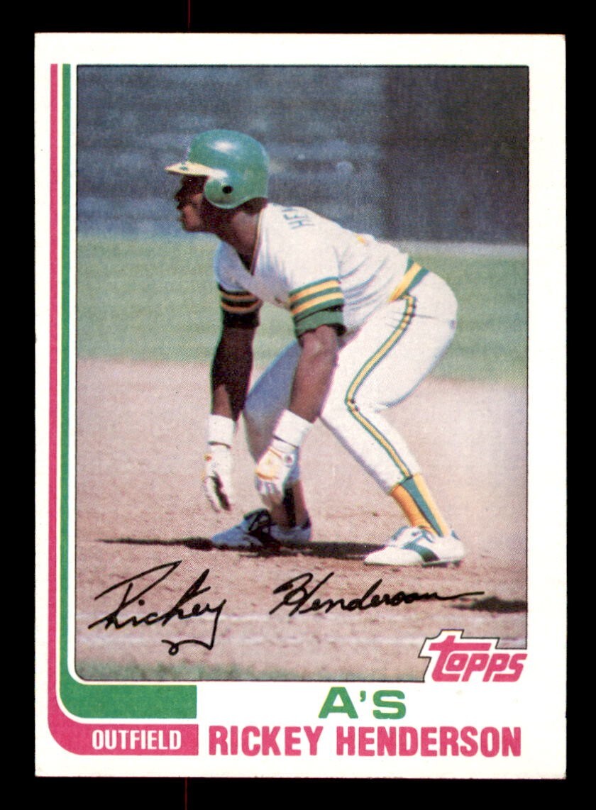 1982 Topps Baseball #610 Rickey Henderson EX *d8