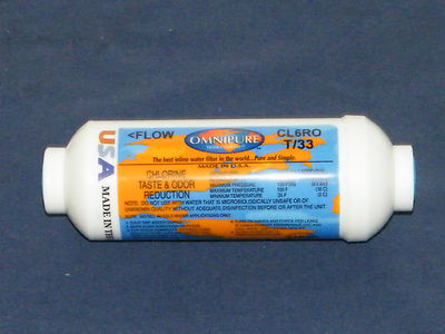 OmniPure Inline Filter Cto Chlor Geschmack Geruch Cl6ro T/33 6 '' X 0.6cm Fnpt