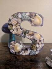 Large Decorative Purple Handmade Letter S