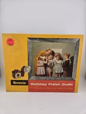Vintage Kodak 183L Brownie Holiday Flash Outfit Camera Dakon Lens Original Box