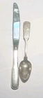 Gorham Old English Tipt Sterling Silver Flatware Lot 2 Pc