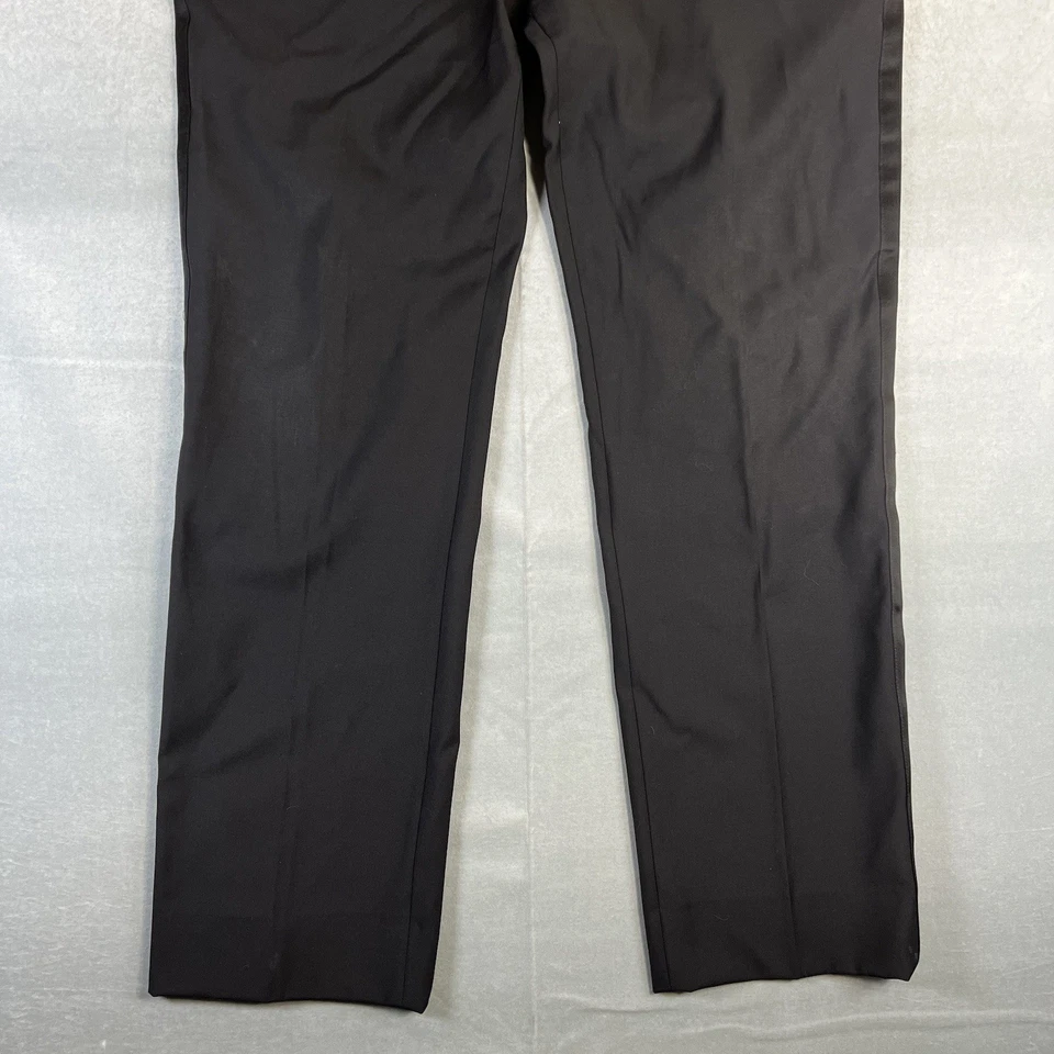 Vintage Yves Saint Laurent Dress Pants Mens 36 EU52 Black 100% Wool Side Stripe - Image 3 of 4