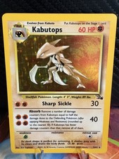 1999 Pokemon Fossil Kabutops Holo #9/62 LP on eBay