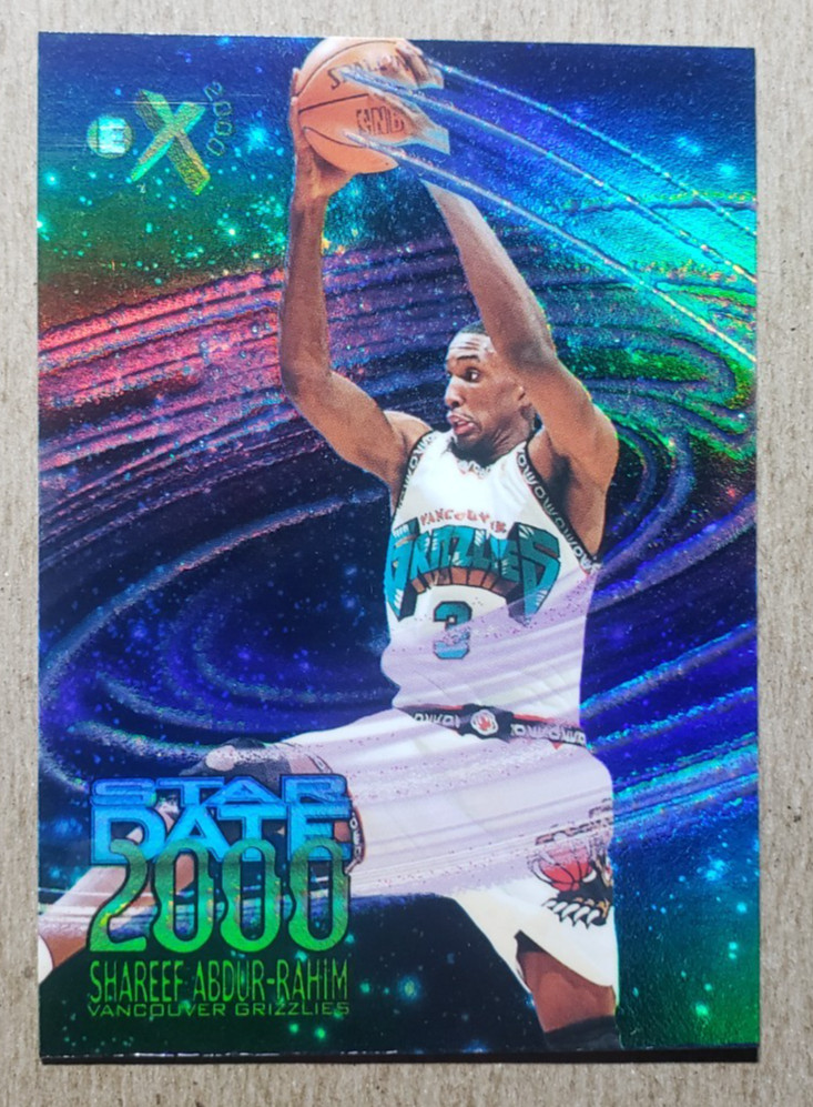 1996-97 Skybox E-X2000 Star Date 2000 Shareef Abdur-Rahim RC #1 Grizzlies