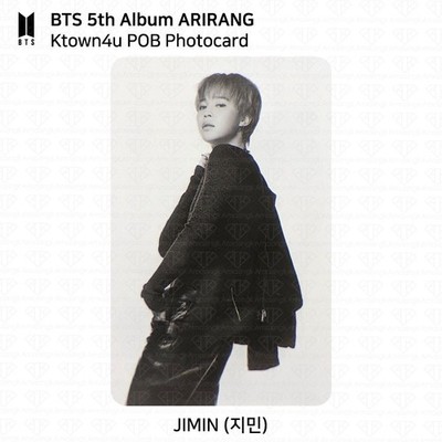 BTS 5th Album ARIRANG Ktown4U POB Photocard V Jungkook Jimin Suga