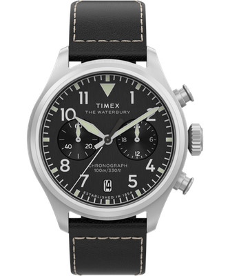 Timex Waterbury Ace Schwarz Herren Armbanduhr TW2Y19000