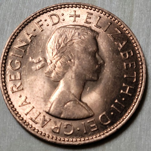 1967 United Kingdom 1/2 P Penny - Beautiful Coin -BU KM#896 25.4MM-UK