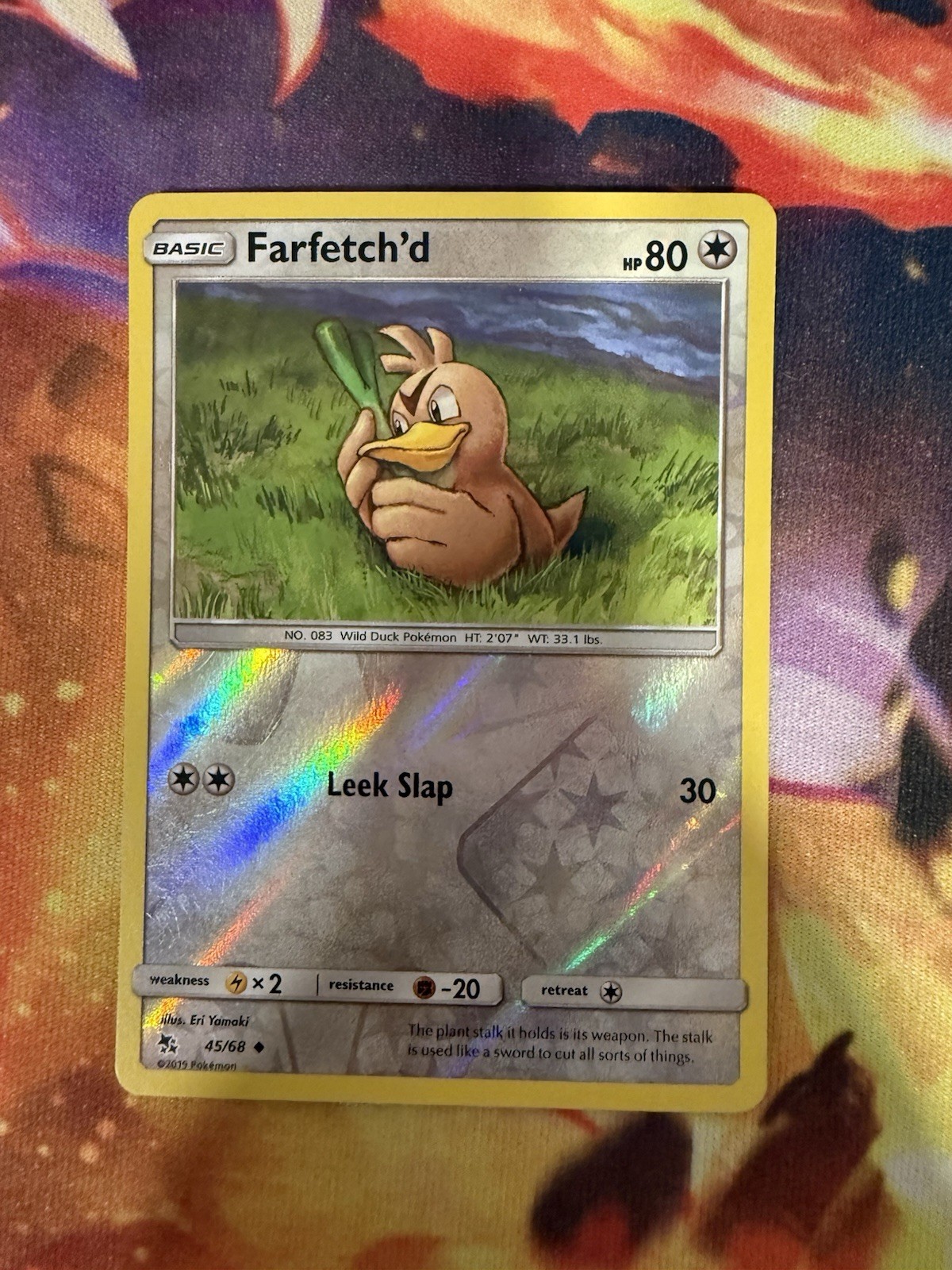 Farfetch'd - 45/68 - Hidden Fates - Reverse Holo - Pokemon TCG 2019 LP