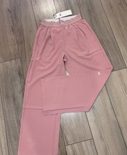 Pink Straight Activewear Pants Women's Size S Elastic Waist Pull On