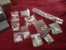 Lot of 12 Boxed Costume Jewelry, Earrings Necklaces Pins Mixed Styles Watch    