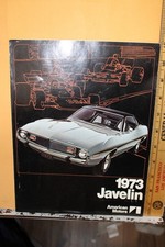 1973 American Motors Javelin Brochure Spec Sheet Amx