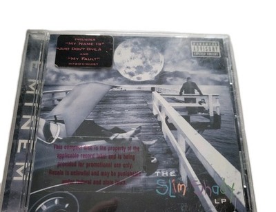 Eminem The Slim Shady LP PROMO CD 1999 Interscope Rare Hype Sticker Explicit
