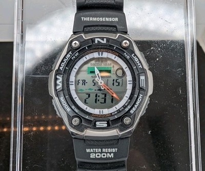 CASIO Fishing Gear 5056 AQW-101 Ana-Digi Quartz Vintage Men s Watch
