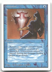 Unsummon Unlimited Edition MTG