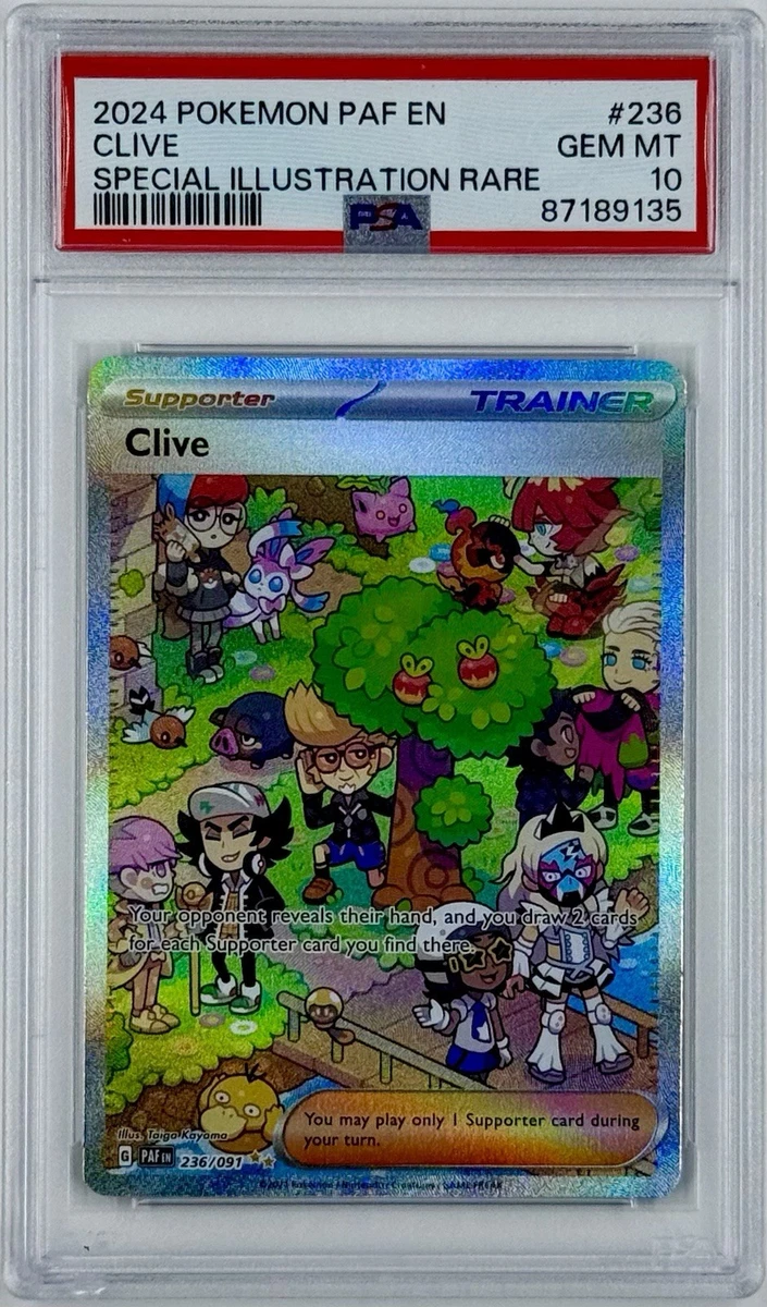 clive pokemon card price Clive - 236/091 Full Art Ultra Rare Trainer