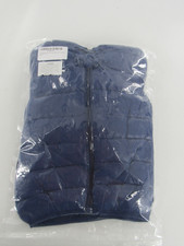 Toddler Boys Jacket Hooded Zipper Front Navy Blue Size 6-12M: Brand New