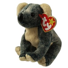 TY Beanie Baby - EUCALYPTUS the Koala 6 inches, Beige, Grey, Green