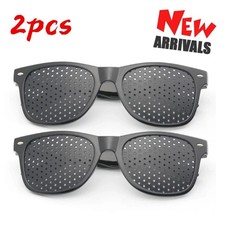 2 Pair Small hole Glasses Eyes Correction Exercise Eyesight Care Improvement NEW