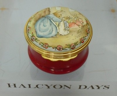 Halcyon Days / Peter Rabbit ''Now Run Along...'' Emaille Box - 1 5/8'' (4,25 cm)
