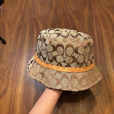 Beige Monogram Bucket Hat Monogram-embellished Bucket Hat • Ruslan Baginskiy Hats  main image 3