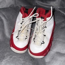 Jordan Air Jordan Boys High Top Sneakers White Red Jumpman Logo Size 9C