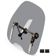 1pc 19"x17" Smoke Windshield Windscreen For Honda For Suzuki For Kawasaki