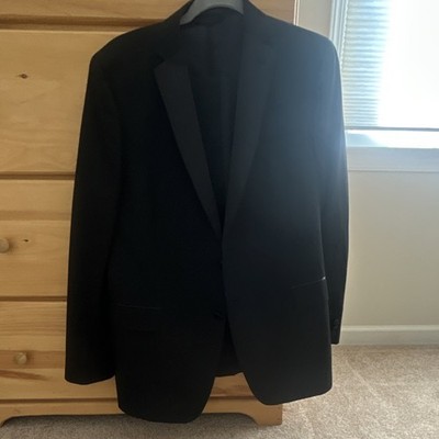 Ralph Lauren Men's Black Tuxedo Jacket + Pants 100% Wool (32x30)