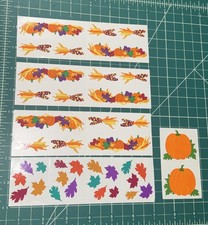 Mrs. Grossman s Sticker Lot Fall Thanksgiving Pumpkin Leaves 4.5 Strips
