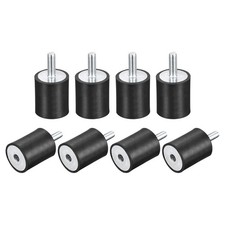 8pcs Rubber Mounts M6 Male/Female Vibration Isolator Shock Absorber 25mmx30mm