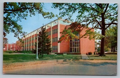 Minges Science Building Lenoir Rhyne College Hickory NC Vintage Postcard