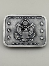 Bicentennial Eagle Belt Buckle 1776 1976 Spirit of America Bergamot Vintage