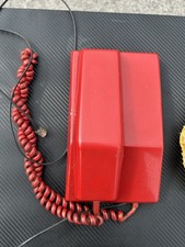 Original vintage Red Northern Electric  Contempra Rotary Telephone
