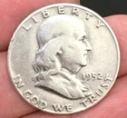 Nice 1952-D Franklin Half Dollar 50c Denver Mint 90% Silver -not a quarter
