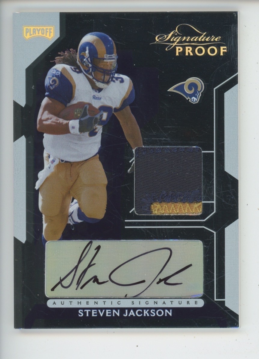 STEVEN JACKSON AUTO LOGO PATCH 2006 PLAYOFF SIGNATURE PROOF 39/39 JERSEY # 1/1