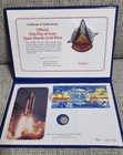1981 OFFICIAL FIRST DAY OF ISSUE SPACE SHUTTLE 14k GOLD PIECE COMMEMORATIVE — photo 2