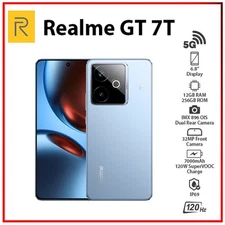 Realme GT 7T 5G 12GB+256GB BLUE Dual SIM Unlocked Global Android Cell Phone