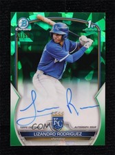 2023 Bowman Sapphire Edition Green 23/50 Lizandro Rodriguez #BSPA-LR Auto 1s10