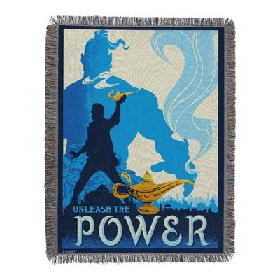 Northwest Aladdin Woven Tapestry Throw Blanket, 48'' x 60'', Unleash the Power