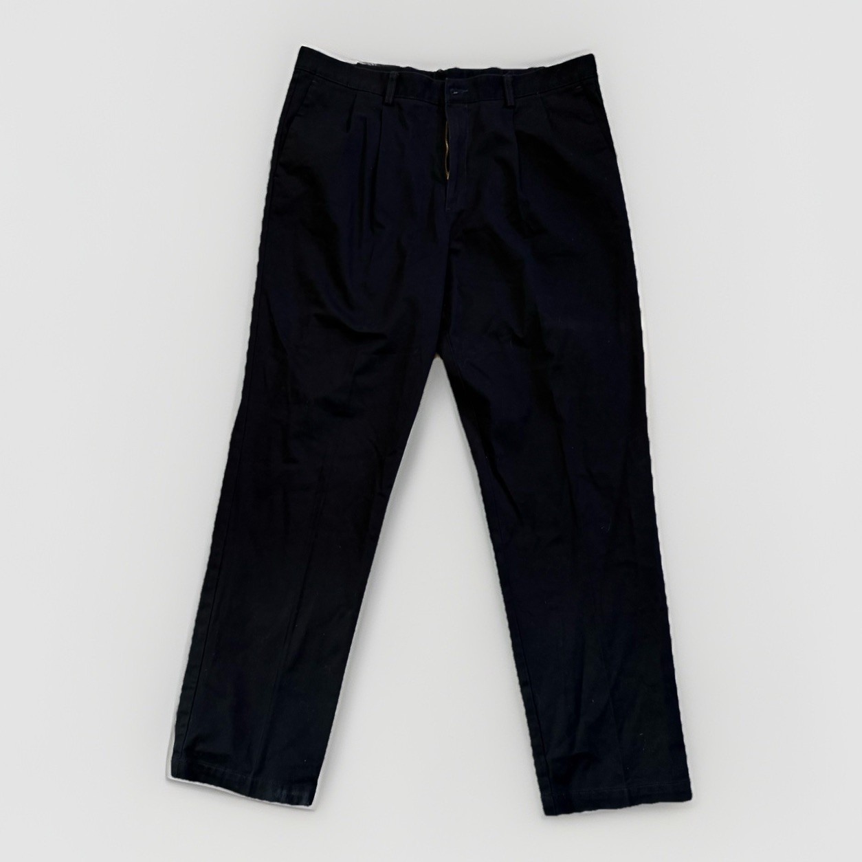 Dockers Individual Fit Waistband Sz W38 L 34 Stretch Navy Blue Adjustable