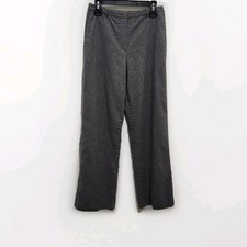Vtg Y2K Ann Taylor Women's 8 Wool Cashmere Blend Gray Career Dress Pants Lined