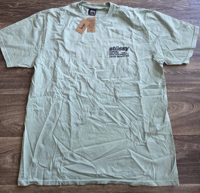 NWT Stussy Pigment Dyed DNA T-Shirt Granite Men's Size Large | eBay