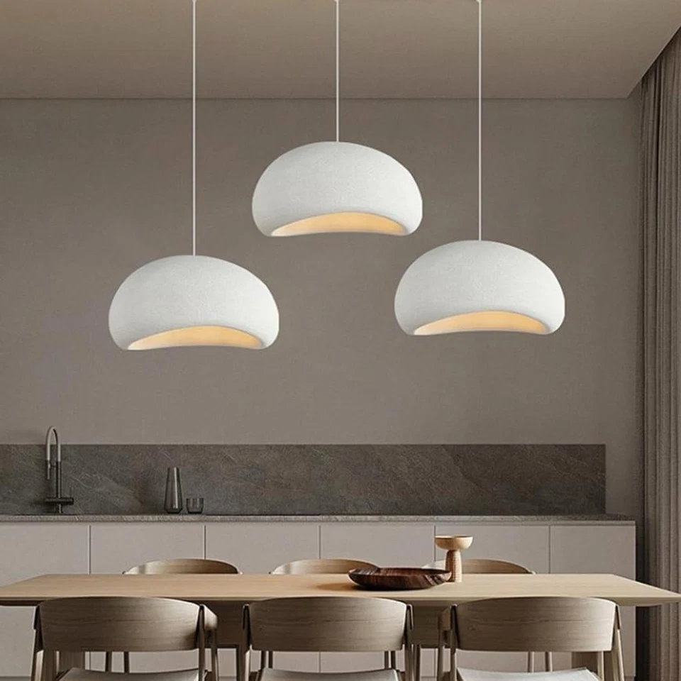 Lampada Sospensione Design Wabi Sabi E27 Ø40/50/60cm | Stile Japandi Interni - Immagine 4 di 4