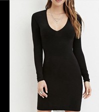 Black Long Sleeve Forever21 Dress