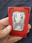 Silver 2014 Pamp Lunar Calendar Series Horse 1 Oz Bar Sealed On Card