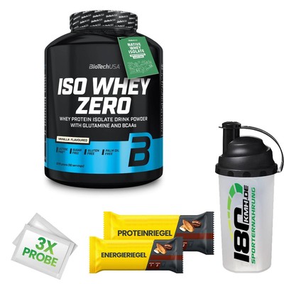 (35,20EUR/kg) Biotech USA Iso Whey Zero laktosefrei 2,27kg Dose + Bonus