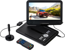 DVD1025 - Lettore DVD Portatile Portatile E DVB-T2 HD Tuner (TV), Schermo TFT/LC