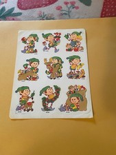 Vintage 1980s Christmas Elf Stickers