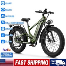 26" Fat Tire 1800W Peak Electric Bike for Adults Off-Road Mountain Hunting Bike