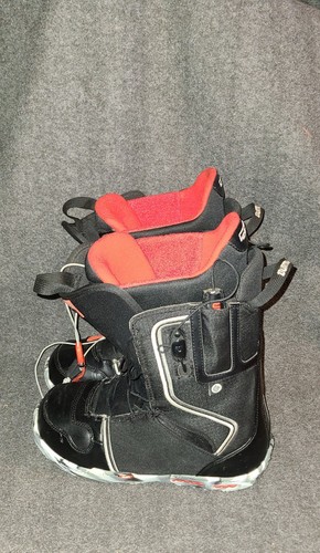 Men's Burton Ambush Red Black Snowboarding Boots Sz 10.5